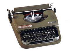 byron portable typewriter